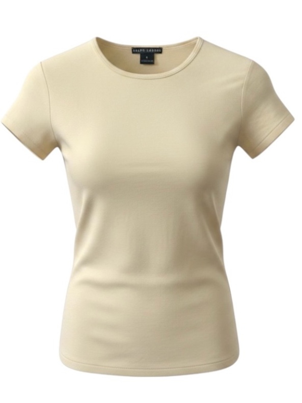 NEW Ralph Lauren Black Label Pale Yellow Short Sleeve T-Shirt Size Small